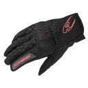 コミネ(KOMINE) バイク用 グローブ プロテクトクーリングメッシュグローブ ブラック/レッド 2XL GK-243 12977 春夏秋向け メッシュ素材