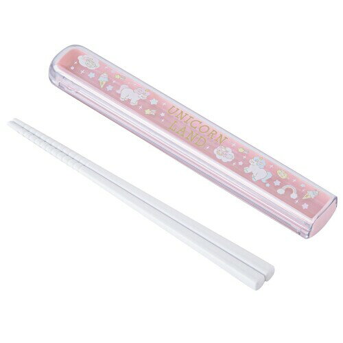 OSK 引きフタ スライド式 抗菌 箸 箸箱セット 16.5cm ユニコーン 弁当用 食洗機対応 HS-11