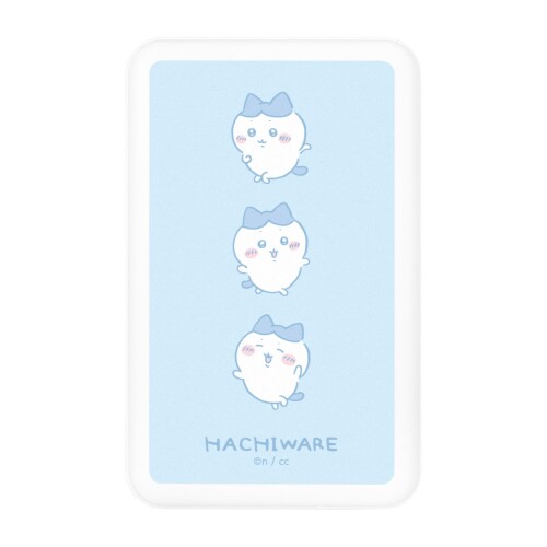グルマンディーズ ちいかわ MagSafe対応 ワイヤレスリチウム充電器 5000mAh ハチワレ CK-78B 磁力でピタッと装着できる、持ち運びに便利なMagSafe対応リチウムイオンポリマー充電器です。PSE規格適合。 電池容量は5000mAhで、最大15W出力のワイヤレス充電に対応しています。 USB Type-Cポート、USB Type-Aポート出力でのケーブル充電も可能です。 ※充電したい電子機器に対応したケーブルを別途ご用意ください。 MagSafeに対応していないiPhone8以降のモデル、ワイヤレス充電対応のAndroid端末にもご使用いただけます。(急速充電には対応しておりません) 磁力でピタッと装着できる、持ち運びに便利なMagSafe対応リチウムイオンポリマー充電器です。PSE規格適合。 電池容量は5000mAhで、最大15W出力のワイヤレス充電に対応しています。 USB Type-Cポート、USB Type-Aポート出力でのケーブル充電も可能です。 ※充電したい電子機器に対応したケーブルを別途ご用意ください。 MagSafeに対応していないiPhone8以降のモデル、ワイヤレス充電対応のAndroid端末にもご使用いただけます。(急速充電には対応しておりません) QC2.0/3.0、Galaxy AFC、Huawei SCP,FCP、MTK2.4A等の高速充電に対応。(USB Aポート利用時) 電池残量を4段階で表示するインジケータ付き。 本体充電用ケーブル(USB Type-A to Type-C)が付属しています。 本体サイズ:約H98mm×W63mm×D16mm　本体重量:約125g お客様のお使いのモニター設定、お部屋の照明等により実際の商品と色味が異なる場合がございます。 諸般の事情につき、予告なくデザインや仕様が変更になる場合があります。 (C)nagano / chiikawa committee 商品コード20081664562商品名グルマンディーズ ちいかわ MagSafe対応 ワイヤレスリチウム充電器 5000mAh ハチワレ CK-78B型番CK-78Bカラーハチワレ※他モールでも併売しているため、タイミングによって在庫切れの可能性がございます。その際は、別途ご連絡させていただきます。※他モールでも併売しているため、タイミングによって在庫切れの可能性がございます。その際は、別途ご連絡させていただきます。