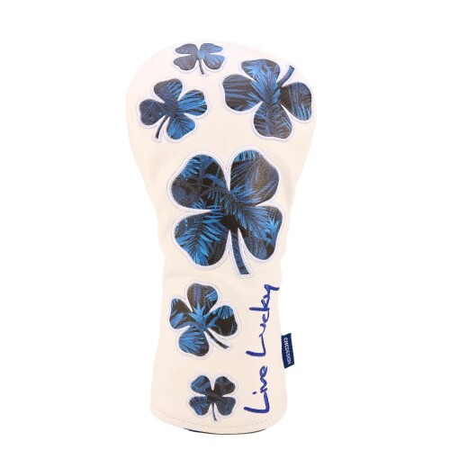 블랙 클로버 (Black Clover) 골프 헤드 커버 페어웨이 우드 용 알로하 FW 커버 ALOHA FAIRWAY COVER NAVY FLOWER BCJS4AF006FW
