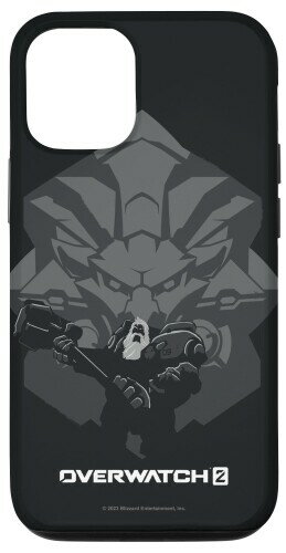 iPhone 15 Pro Overwatch 2 Reinhardt Justice Hammer Hero Silhouette スマホケース
