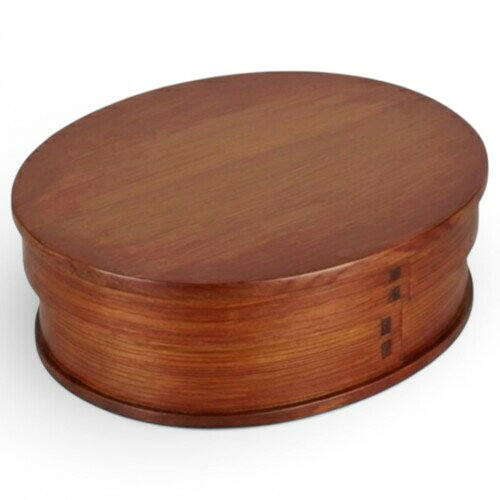 J−kitchens 曲げわっぱ 弁当箱 男性 木製 一段 漆 17.5x11.5x6.5cm 500ml WABI-370786