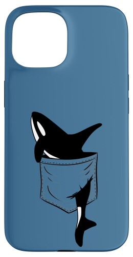 カジュアルシャチ 面白いシャチ バッグ スマホケース iPhone 15 用
