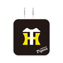 グルマンディーズ 阪神タイガース USB/USBType-C ACアダプタ ブラック HT-06BK(2)