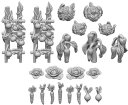 グリーンスタッフワールド ジオラマアクセサリー 3Dプリントセット 野菜畑 21個入 レジンキット GSWD-11610