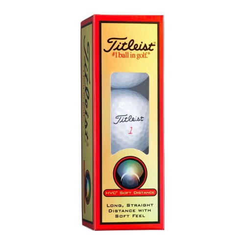TITLEIST タイトリストHVC SOFT DISTANCE ソフトディスタンス ホワイト 3個入