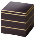 J-kitchens 重箱 3段 8.5寸 彩校倉 お重箱 新溜渕金 25.4cm x 25.4cm x 20.5cm 日本製