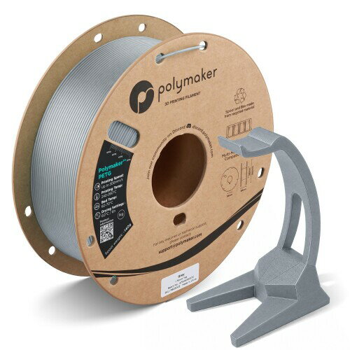ポリメーカー(Polymaker)3Dプリンタ—用フィラメント Polymaker PETG 1.75mm径 1kg PolyLite PETG 1.75mm径 1kg巻 グレー