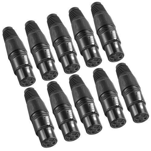 Neewer 20��3�ԥ�XLR�ޥ������͡����ץ饰���ͥ��� 10������10�᥹�ץ饰�����֥륳�ͥ����ޥ��������ǥ��������å� ��������� ��Ƴ��Ψ Ķ��Υ���