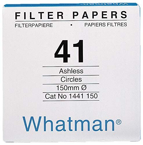 ワットマン(Whatman) ワットマン定量ろ紙 (100枚) グレード541 110mm[ファイ] グレード グレード541 大きさ 110mm[ファイ] 入数 100枚 粒子保持能 22μm ろ過速度 34秒 厚み 160μm 灰分 0.006% 質量 82g/m2 純度が高く精密なろ過分析に適したろ紙です。 通常の無灰定量ろ紙よりも硬質で頑丈なろ紙です(酸による硬化処理済)。 ※保持効率98%の粒子直径で表しています。 ※灰分含有量は900[度]、空気中で燃焼させて測定した値です。 商品コード20048278585商品名ワットマン(Whatman) ワットマン定量ろ紙 (100枚) グレード541 110mm&phi;型番グレード541 110mm&phi;サイズ110mm&phi;※他モールでも併売しているため、タイミングによって在庫切れの可能性がございます。その際は、別途ご連絡させていただきます。※他モールでも併売しているため、タイミングによって在庫切れの可能性がございます。その際は、別途ご連絡させていただきます。