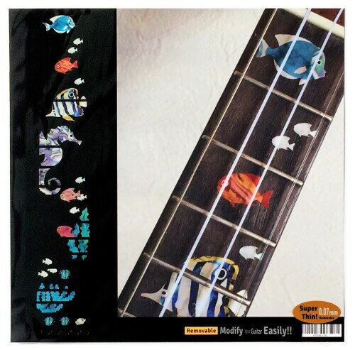 Jockomo Under The Sea 海の仲間たち・ポジションマーク インレイステッカー テナー・ウクレレ用