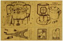 スタンプ工房 愛 アンティークスタンプ メリーパレットスタンプセット Paris Caf? エコウッド MP-04 ウッド
