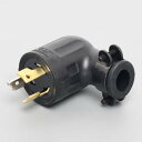 アメリカン電機 引掛形 プラグ(L型) 黒 3P250V