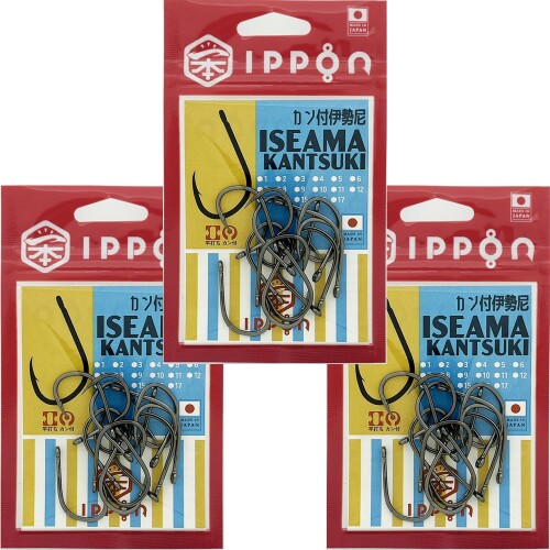 Rakuten - IPPON (一本) カン付伊勢尼 16号 ブラックコート 14本入 3袋セット