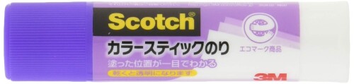 3M スコッチ カラースティックのり 紫 8g 6本パック GP-A-6P 塗った位置が一目でわかる紫色のスティックのり。乾くと透明になります。 塗った位置がよくわかる紫色のスティックのり。乾くと透明になります。なめらかでのびがよくつかえます。ムラなく塗れてしわになりません。重ね塗りすれば、粘着力が強くなります。 商品コード20063916595商品名3M スコッチ カラースティックのり 紫 8g 6本パック GP-A-6P型番GP-A-6Pサイズ8g 6本パックカラー紫※他モールでも併売しているため、タイミングによって在庫切れの可能性がございます。その際は、別途ご連絡させていただきます。※他モールでも併売しているため、タイミングによって在庫切れの可能性がございます。その際は、別途ご連絡させていただきます。