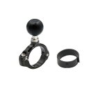 (REC-MOUNT25) ベース マウント部 (Cパーツ) C26 パイプ クランプ ベース 1.5inch(38.1mm)1-3/8inch(35.0mm)用 ブラック ボールサイズ 1インチ(25.0mm-25.4mm)(2)