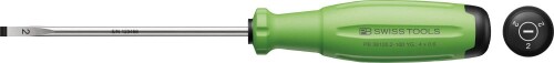 PB SWISS TOOLS ピービースイスツールズ スイスグリップEVO レインボー マイナスドライバー 刃先幅4.0mm 全長198mm 黄緑 38100.2-100YG カラー:黄緑、全長(mm):198、軸長(mm):100、軸径([ファイ]mm):4、刃先幅(mm):4.0、刃先厚(mm):0.6、適合ネジ:M2.5、質量(g):49 サイズによってハンドルのカラーを変えているため、判別が容易です。 スイスグリップEVOは3種の素材からなる新型ハンドルです。 ハンドル形状は円形に改良されており、使用時の疲労が少ないだけでなく、旧ハンドルと比較してトルク伝達が25%向上されました。 ハンドル後部にはドライバーの先端形状のシンボルマークとサイズを表示していますので、作業に適したドライバーをすぐに選ぶことができます。 ハイテク3K素材により、耐薬品性と機械的性能が強化されており、油や濡れた手で握っても滑りにくく、安全に使用できます。 3Kハンドルの内部のコア素材は100% リサイクルされた硬質素材です。 外側(中層コア)は部分的にリサイクルされた硬質素材です。 最も外側は高性能な柔らかい素材が使用されています。 商品コード20081802005商品名PB SWISS TOOLS ピービースイスツールズ スイスグリップEVO レインボー マイナスドライバー 刃先幅4.0mm 全長198mm 黄緑 38100.2-100YG型番38100.2-100YGサイズ刃幅4.0mmカラーイエローグリーン※他モールでも併売しているため、タイミングによって在庫切れの可能性がございます。その際は、別途ご連絡させていただきます。※他モールでも併売しているため、タイミングによって在庫切れの可能性がございます。その際は、別途ご連絡させていただきます。