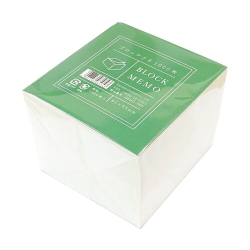 エヒメ紙工 ブロックメモ 1000枚 MEMO-1000 【入数】1000枚 【サイズ】95×95mm 【カラー】白 【仕様】1000枚入 【用途】小分けしやすいブロックメモ。これ一つでキッチンやリビング、デスク好きなことろに分けて置いて使えます。 9.5m×9.5cmのお手頃なサイズのメモブロックです。 白無地タイプのメモなので、ちょっとした絵や図を描いたり、忘れないように書き留めておくメモにぴったりです。 付箋のように糊はついていませんので、使い方も自由です。 1000枚もありますので、毎日どんどん使ってしまっても心配はなさそうです。 また、いくつかのブロックに分けて使うことができますので、デスク周りや、キッチン、電話横などに小分けに置いて活用することができます。 1つあれば複数の目的で使用することができますので、お得感もたっぷりです。 商品コード20064588059商品名エヒメ紙工 ブロックメモ 1000枚 MEMO-1000型番MEMO-1000サイズ9.5&times;9.5cmカラー白※他モールでも併売しているため、タイミングによって在庫切れの可能性がございます。その際は、別途ご連絡させていただきます。※他モールでも併売しているため、タイミングによって在庫切れの可能性がございます。その際は、別途ご連絡させていただきます。
