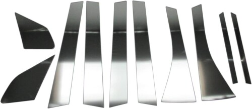 BRIGHTZ フィットハイブリッド GP1 GP4 超鏡面ステンレスブラックメッキピラーパネル バイザー無用 10PC フィット ハイブリッド ハイブリット GP 1 2