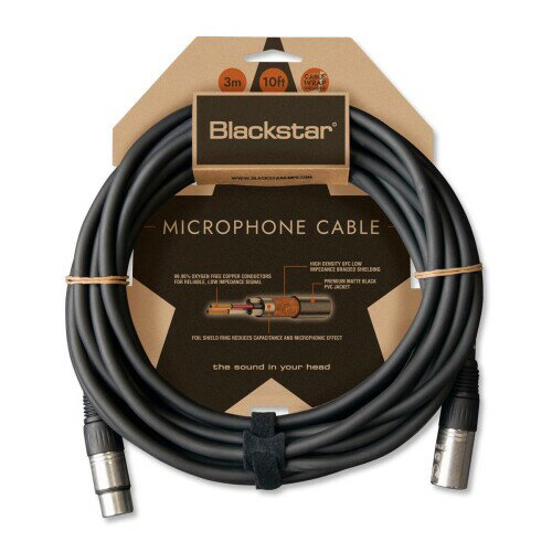 Blackstar ブラックスター マイクケーブル 3m XLRケーブル オス-メス MICROPHONE CABLE 10ft 3m (10ft)。 金メッキピンの頑丈な XLR コネクター。 24AWG 99.95% OFC 二芯導体。 編組銅シールドが最適な信号伝達を実現。 100%リサイクル可能な素材を使用したサステナブル仕様パッケージ。 説明 ミュージシャンは皆、ライブ ■パフォーマンスやライブ ■ツアーなどにおいて信頼性の高い楽器ケーブルの重要性を認識しています。 究極のパフォーマンスを実現する Blackstar の楽器用ケーブルは、綿密な設計と素材へのこだわりにより、最適な信号伝達と相まって重要な耐久性を提供します。 XLR ケーブルはプレミアム マット ブラック PVC ジャケットを使用しており、柔軟性が高く、ケーブルのもつれが軽減されます。 また、最適な接続と信号を実現するために、金メッキピンを備えた耐久性の高い XLR コネクタを使用しています。 商品コード20069036603商品名Blackstar ブラックスター マイクケーブル 3m XLRケーブル オス-メス MICROPHONE CABLE 10ft型番BSCABLEXLR10FTFMサイズ3m(10ft)※他モールでも併売しているため、タイミングによって在庫切れの可能性がございます。その際は、別途ご連絡させていただきます。※他モールでも併売しているため、タイミングによって在庫切れの可能性がございます。その際は、別途ご連絡させていただきます。
