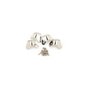 Fender パーツ Pure Vintage 3-Screw Mount Amplifier Corners, (4), Nickel