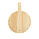 アカシア(Acacia) 木製 ウッド 持ち手付き 丸型 プレート&カッティングボード 35.5×25.5cm 両面 ナチュラル AA-027NT