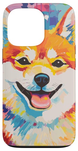 柴犬犬の飼い主 スマホケース iPhone 13 Pro 用