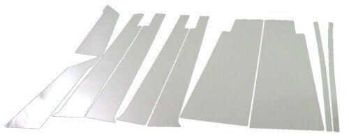 BRIGHTZ タントエグゼ L455S L465S 超鏡面ステンレスメッキピラーパネル バイザー有用 10PC L455 L465 455 465 タント エグゼ 4807
