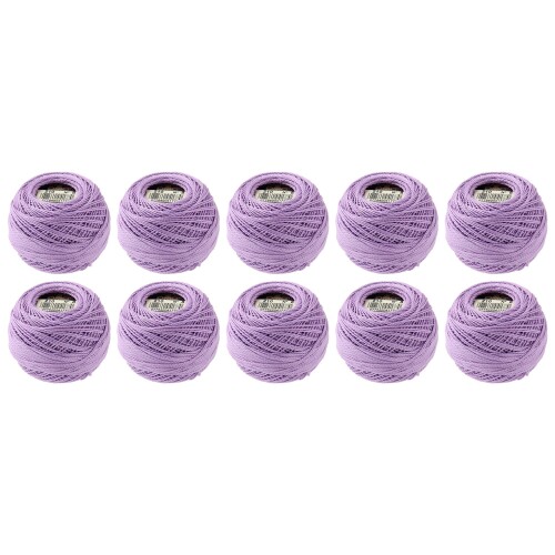 DMC コットンパール 刺繍糸 8番糸 長さ80m 10玉入 #210 パープル系 DMC116-8B 刺繍だけでなく、かぎ針、スモッキング、カットワークなど幅広い作品に使用される用途の広いコットンパール糸です。 糸の太さ:8番 入数:10玉入 1束あたりの長さ:約80m 原産国:フランス パールのような美しい光沢とサテンのような滑らかな肌触りの1本撚りの糸。 この豪華な刺繍糸は、 クロスステッチ、エンブロイダリー、タティング、ハーダンガー、スモッキング、 ウェービング、アップリケ、ニードルポイント、クロシェ、ニッティング等様々な事なるテクニックの刺繍作品にぴったりです。 また、刺繍だけでなく、クラフト ■かぎ針など多種多様に使えるマルチアクティビティ糸です。そのエレガントなひねり、サテンの光沢、絹のような質感が針仕事に深みを与えます。 糸の太さ:8番 入数:10玉入 1束あたりの長さ:約80m 原産国:フランス 商品コード20076184613商品名DMC コットンパール 刺繍糸 8番糸 長さ80m 10玉入 #210 パープル系 DMC116-8B型番116-8-0210カラー#210パープル系※他モールでも併売しているため、タイミングによって在庫切れの可能性がございます。その際は、別途ご連絡させていただきます。※他モールでも併売しているため、タイミングによって在庫切れの可能性がございます。その際は、別途ご連絡させていただきます。