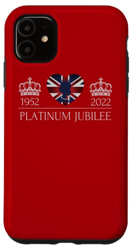 Rakuten - エリザベス女王プラチナジュビリー70年イギリス国旗 スマホケース iPhone 11 用