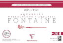 クレールフォンテーヌ 水彩紙 中目 18×26(20枚入) ブロック 画用紙 超厚口 300g Clairefontaine cf975449