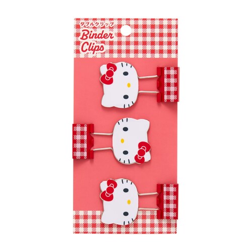 サンリオ(SANRIO) ダブルクリップ 3個セット ハローキティ ABS・スチール 615366