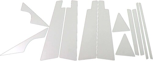 BRIGHTZ インプレッサ GH GR GV 超鏡面ステンレスメッキピラーパネル バイザー有用 12PC GH2 GH3 GH6 GH7 GH8 GRB GRF GVB GVF