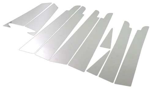 BRIGHTZ エスティマハイブリッド AHR10 超鏡面ステンレスメッキピラーパネル バイザー有用 10PC AHR R10 10 エスティマ ハイブリッド エスティマハイブリット ハイブリット エステイマハイブ