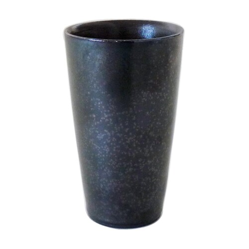 アワサカ(Awasaka) ブラックラスター 二重構造 トールカップ 中空 保温 保冷 直径約8.5×高さ14cm 容量約350ml 電子レンジ 食洗機対応 日本製 TB-923K