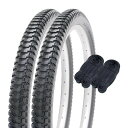 シンコー 20インチ 自転車 タイヤ 1.5mm極厚チューブ 各2本セット ペア巻 スタンダードタイヤ 20×2.125 ブラック H/E SR173 6032...