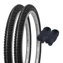 シンコー 20インチ 自転車 タイヤ 1.5mm極厚チューブ 各2本セット ペア巻 電動アシスト自転車向けタイヤ 20×2.125 ブラック H/E SR024...