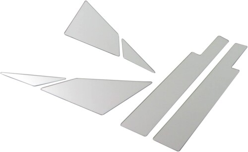 BRIGHTZ CR-Z 超鏡面 クロームメッキ ステンレス ピラー パネル カバー バイザー有用 6PC