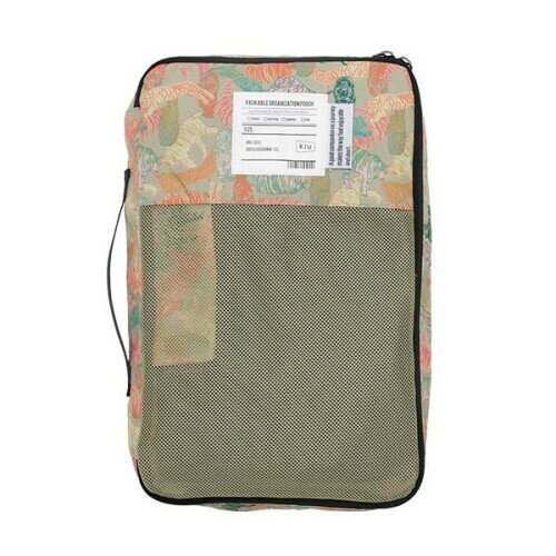 KiU キウ パッカブルオーガニゼーションポーチ PACKABLE ORGANIZATION POUCH メンズ レディース 男女兼用 トラベルポーチ 収納ポーチ 軽量 耐久性 衣類収納 衣類 出張 旅行 トラベル ブライトタイガー K366-360 はっ水加工を施しているので汚れがつきにくい 容量12L 中身が分かりやすく、通気性の良いメッシュの窓 持ち運びしやすいハンドル パッカブル/コンパクト収納 旅行バッグの中身の整理整頓に活躍するポーチ。 衣類を仕分けることで旅行先でも荷物が散らからず、滞在中も移動も快適に過ごせます。 軽量で耐久性に優れた300D素材を使用しているので、型崩れしたくない物を収納するのに適しています。 ■トラベルシーンに向けた、新デザインのネームを使用 ■気分が上がるKiUオリジナルプリント柄 商品コード20081544648商品名KiU キウ パッカブルオーガニゼーションポーチ PACKABLE ORGANIZATION POUCH メンズ レディース 男女兼用 トラベルポーチ 収納ポーチ 軽量 耐久性 衣類収納 衣類 出張 旅行 トラベル ブライトタイガー K366-360型番K366-360サイズOne Sizeカラーブライトタイガー※他モールでも併売しているため、タイミングによって在庫切れの可能性がございます。その際は、別途ご連絡させていただきます。※他モールでも併売しているため、タイミングによって在庫切れの可能性がございます。その際は、別途ご連絡させていただきます。