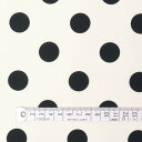 COLORFUL TEXTILE MARKET polka dot large(broadcloth・white) ブロード生地 112cmx100cm D0090110