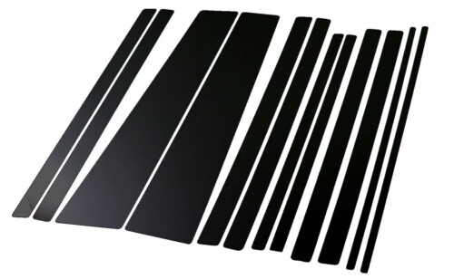 BRIGHTZ ザッツ JD1-2 超鏡面ブラックメッキピラーパネルカバー 12PC バイザー無し用 5054