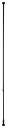 DRAW A LINE 003 Tension Rod C BlackテンションロッドC ブラック 縦専用 取付高さ200-275cm 耐荷重10kg D-C-BK