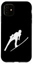 iPhone 11 スキージャンパー ウィンタースポーツ スキー ジャンプラバー スキー ジャンピングファン スマホケース