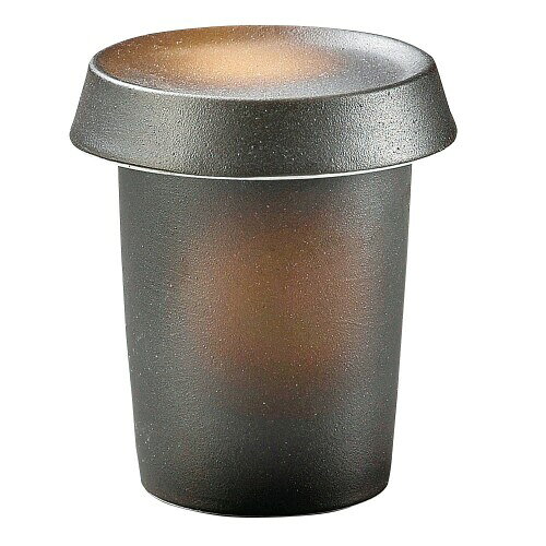 宗峰窯 陶器 ひれ酒 カップ 黒備前 蓋付き ブラック 約200ml 359-14-543