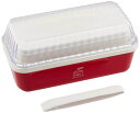 正和 Showa PARIS 弁当箱 長角EMランチ 2段 Caf? de Paris レッド 電子レンジ・食洗器対応 下段330ml/上段260ml 男性 女性 日本製 4979450