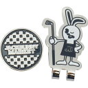 (ジャックバニー) マーカー (うさぎシリーズ)(エプロンうさぎ・マグネット式) / ゴルフ ボール / 262-5184302 120_ネイビー FR