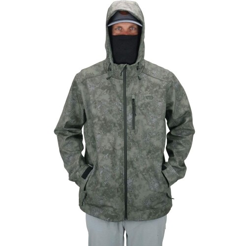 アフコ(Aftco) リーパーカモウィンドプルーフジャケット グリーン アシッド カモ Lサイズ (Reaper Camo Windproof Jacket Green Acid Camo M) MJ40