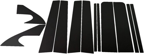 BRIGHTZ プロボックスハイブリッド NHP160V 超鏡面ステンレスブラックメッキピラーパネル バイザー無用 12PC NHP160 P160 NHP プロボックス ハイブリッド ハイブリット