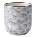 TAMAKI 和の器 寿司湯呑 墨小花 直径8.1x高さ8.7cm T-930717