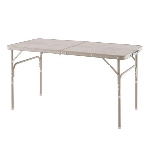武田コーポレーション アウトドア・レジャー・机 グレー 123×61×66(37)cm 2WAYアルミテーブル 120×60 FT25-12060(VGY) 【サイズ】外形寸法:約123×61×66(37)cm　収納寸法:約61×62×7cm 【本体重量】約4.7kg 【カラー】グレー 【耐荷重】30kg 【材質】甲板の表面材:合成樹脂化粧繊維板(メラミン樹脂)　甲板の表面加工:メラミン樹脂塗装　構造部材:金属(アルミニウム合金、鋼)、ポリプロピレン、塩化ビニル樹脂、ポリエチレン　構造部材の表面加工:エポキシポリエステル塗装 商品コード20077200674商品名武田コーポレーション アウトドア・レジャー・机 グレー 123&times;61&times;66(37)cm 2WAYアルミテーブル 120&times;60 FT25-12060(VGY)型番FT25-12060(VGY)サイズ120&times;60カラーグレー※他モールでも併売しているため、タイミングによって在庫切れの可能性がございます。その際は、別途ご連絡させていただきます。※他モールでも併売しているため、タイミングによって在庫切れの可能性がございます。その際は、別途ご連絡させていただきます。